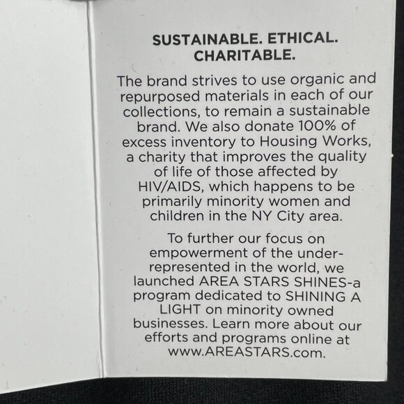 NWT Area Stars Black Wide Leg Long Pants Women’s Size L Pull-On Flowy Pockets - Picture 12 of 14